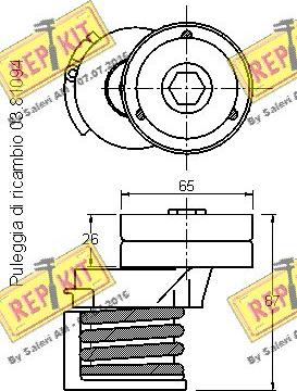 REPKIT RKT3186 - Riemenspanner, Keilrippenriemen alexcarstop-ersatzteile.com