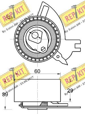 REPKIT RKT3804 - Spannrolle, Zahnriemen alexcarstop-ersatzteile.com