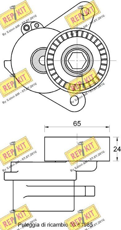 REPKIT RKT3700 - Riemenspanner, Keilrippenriemen alexcarstop-ersatzteile.com