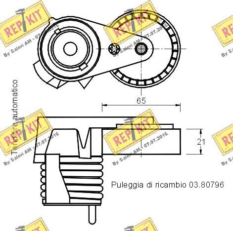 REPKIT RKT2511 - Riemenspanner, Keilrippenriemen alexcarstop-ersatzteile.com