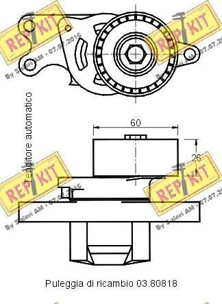 REPKIT RKT2533 - Riemenspanner, Keilrippenriemen alexcarstop-ersatzteile.com