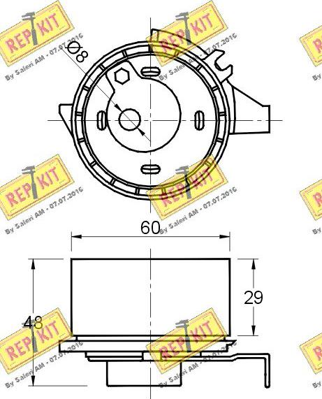 REPKIT RKT2699 - Spannrolle, Zahnriemen alexcarstop-ersatzteile.com