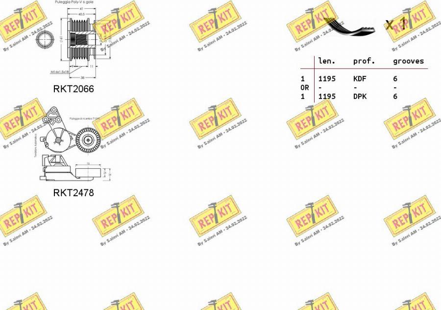 REPKIT RKTA0045 - Keilrippenriemensatz alexcarstop-ersatzteile.com