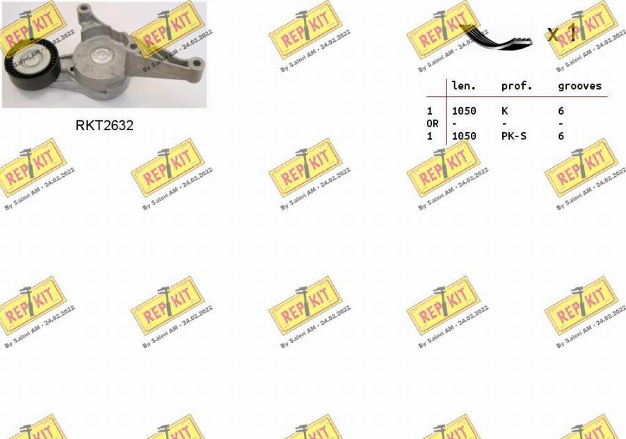 REPKIT RKTA0038 - Keilrippenriemensatz alexcarstop-ersatzteile.com