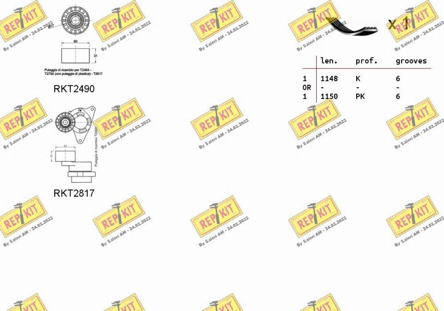 REPKIT RKTA0026 - Keilrippenriemensatz alexcarstop-ersatzteile.com