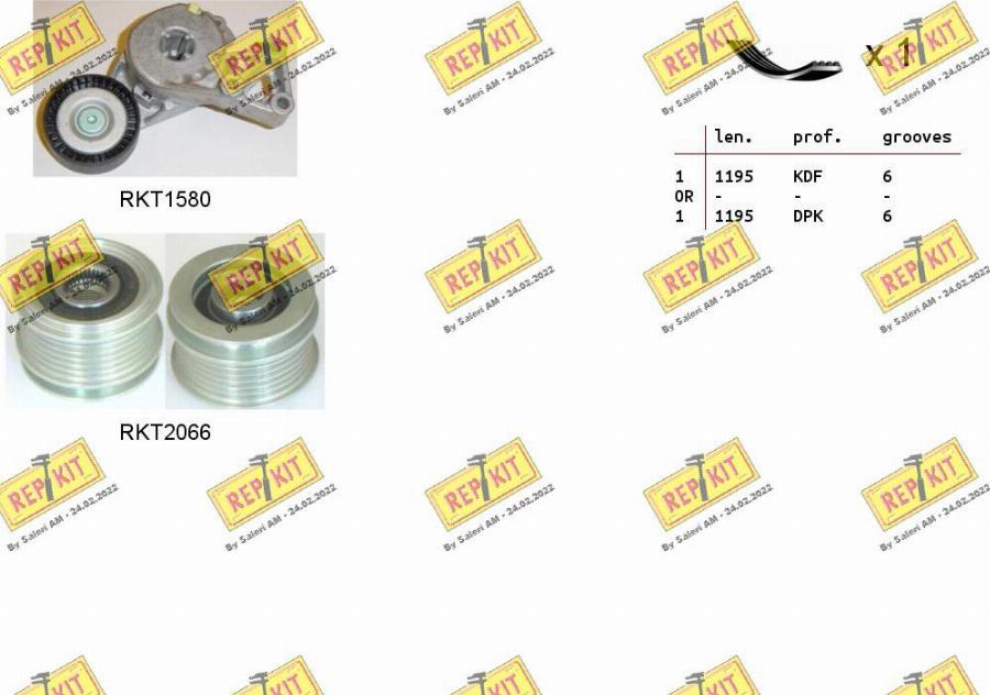 REPKIT RKTA0106 - Keilrippenriemensatz alexcarstop-ersatzteile.com