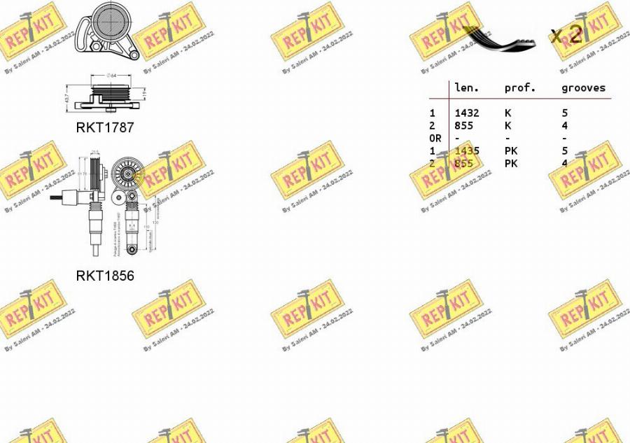 REPKIT RKTA0116 - Keilrippenriemensatz alexcarstop-ersatzteile.com