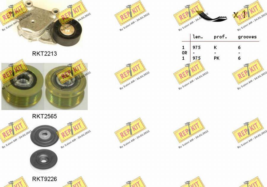 REPKIT RKTA0111 - Keilrippenriemensatz alexcarstop-ersatzteile.com