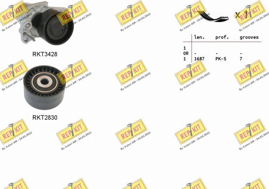 REPKIT RKTA0133 - Keilrippenriemensatz alexcarstop-ersatzteile.com