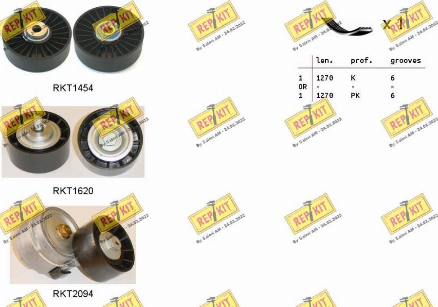 REPKIT RKTA0124 - Keilrippenriemensatz alexcarstop-ersatzteile.com