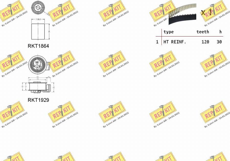 REPKIT RKTK0951 - Zahnriemensatz alexcarstop-ersatzteile.com