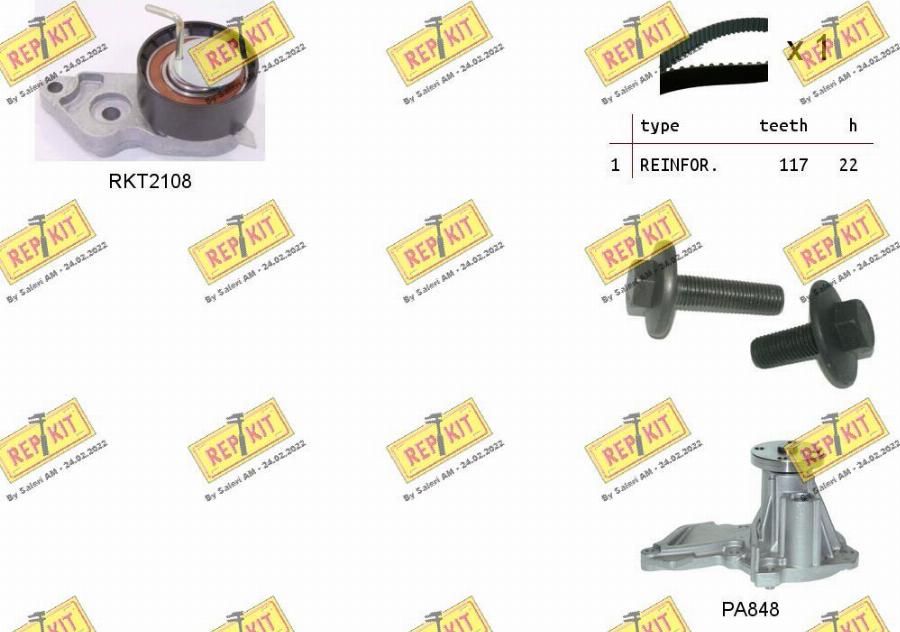 REPKIT RKTK0869PA - Wasserpumpe + Zahnriemensatz alexcarstop-ersatzteile.com