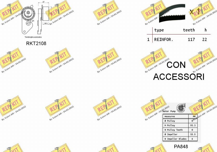 REPKIT RKTK0869PA - Wasserpumpe + Zahnriemensatz alexcarstop-ersatzteile.com