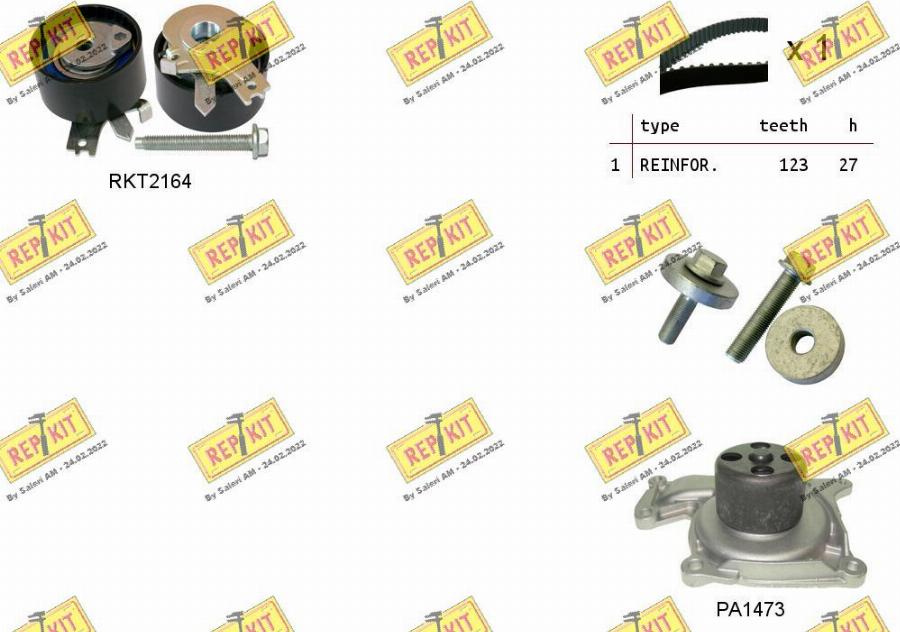 REPKIT RKTK0863PA3 - Wasserpumpe + Zahnriemensatz alexcarstop-ersatzteile.com