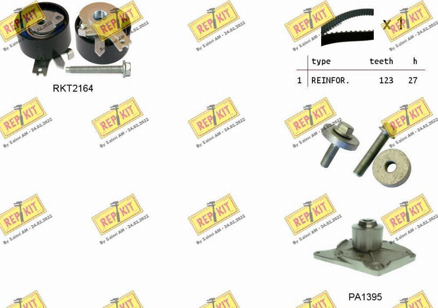 REPKIT RKTK0863PA2 - Wasserpumpe + Zahnriemensatz alexcarstop-ersatzteile.com