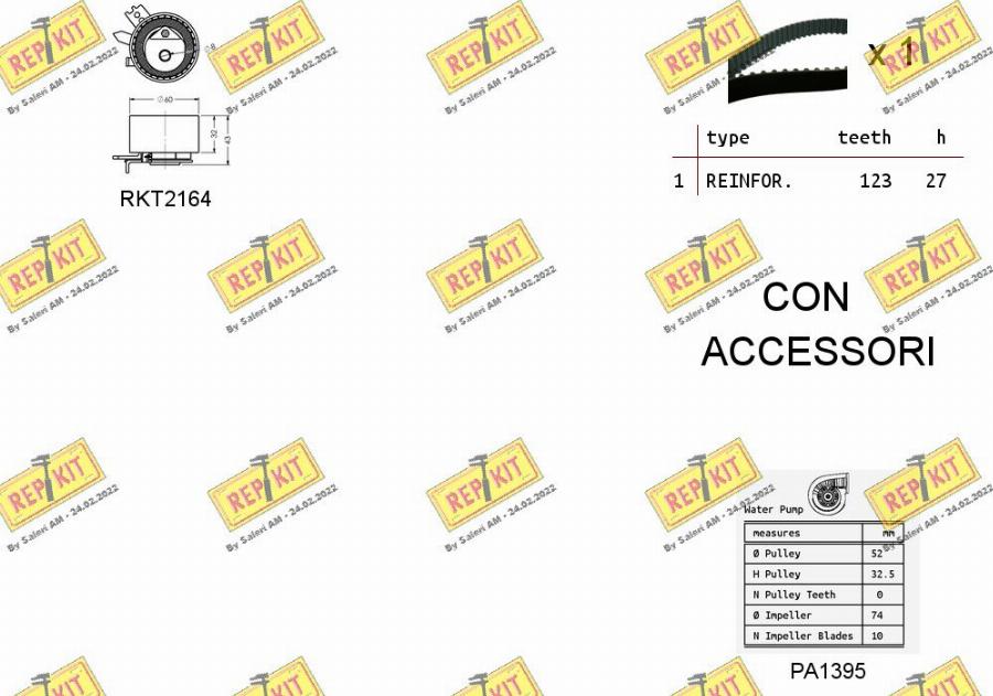 REPKIT RKTK0863PA2 - Wasserpumpe + Zahnriemensatz alexcarstop-ersatzteile.com