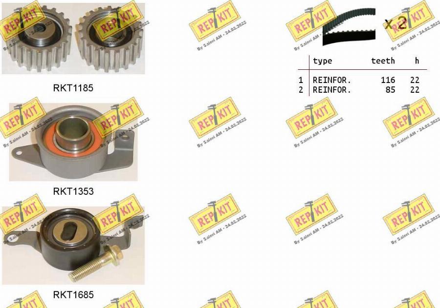 REPKIT RKTK0819 - Zahnriemensatz alexcarstop-ersatzteile.com