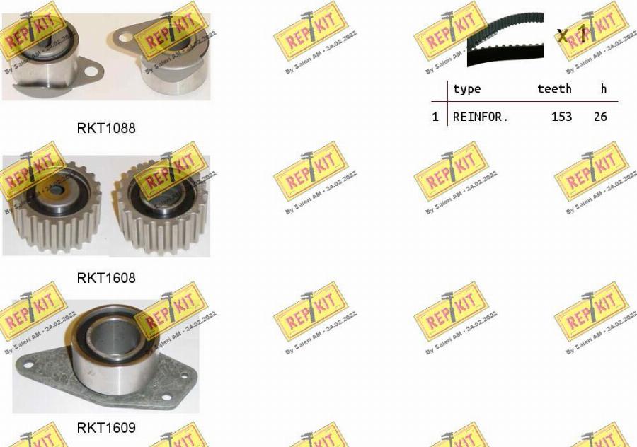 REPKIT RKTK0829 - Zahnriemensatz alexcarstop-ersatzteile.com