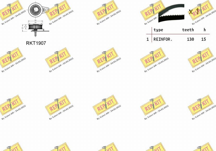 REPKIT RKTK1099 - Zahnriemensatz alexcarstop-ersatzteile.com