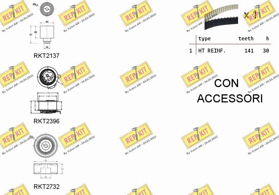 REPKIT RKTK1090 - Zahnriemensatz alexcarstop-ersatzteile.com