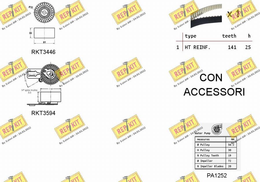 REPKIT RKTK1159PA - Wasserpumpe + Zahnriemensatz alexcarstop-ersatzteile.com