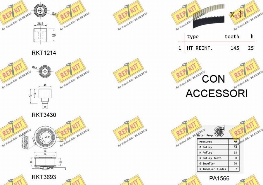 REPKIT RKTK1166PA - Wasserpumpe + Zahnriemensatz alexcarstop-ersatzteile.com