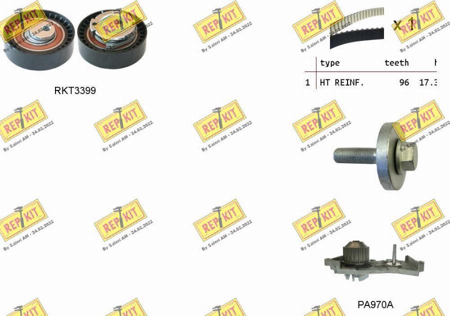 REPKIT RKTK1130PA - Wasserpumpe + Zahnriemensatz alexcarstop-ersatzteile.com