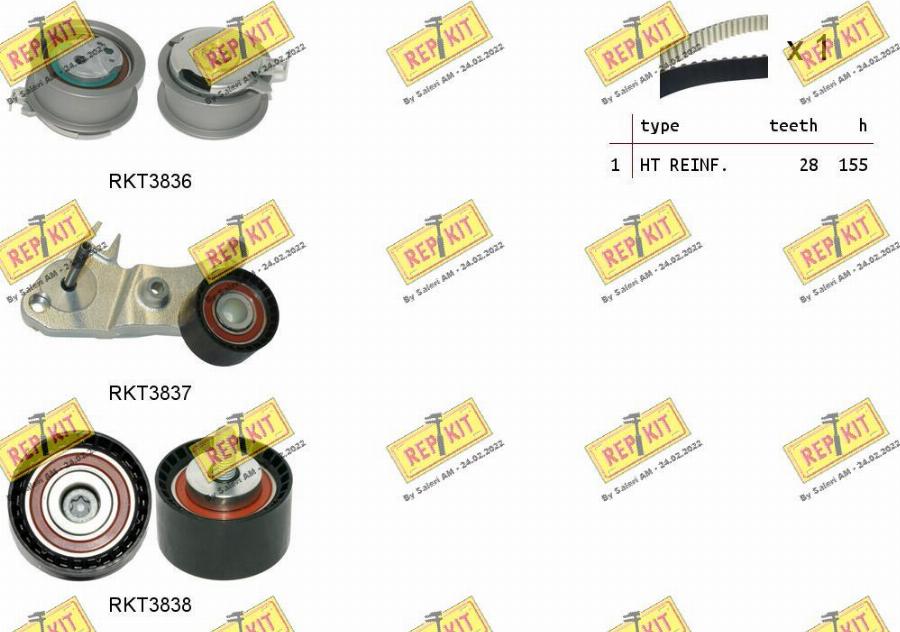 REPKIT RKTK1292 - Zahnriemensatz alexcarstop-ersatzteile.com