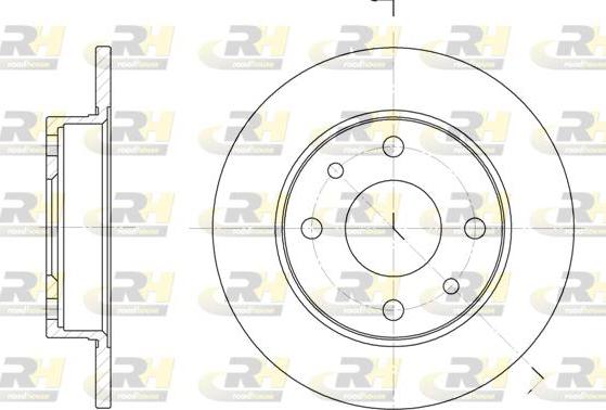 Roadhouse 6110.00 - Bremsscheibe alexcarstop-ersatzteile.com