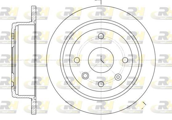 Roadhouse 6876.00 - Bremsscheibe alexcarstop-ersatzteile.com