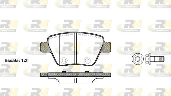 Roadhouse 21420.00 - Bremsbelagsatz, Scheibenbremse alexcarstop-ersatzteile.com