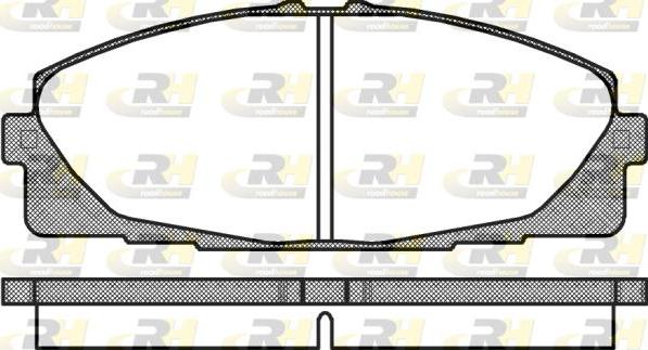 Roadhouse 21325.00 - Bremsbelagsatz, Scheibenbremse alexcarstop-ersatzteile.com