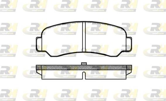 Roadhouse 2200.00 - Bremsbelagsatz, Scheibenbremse alexcarstop-ersatzteile.com