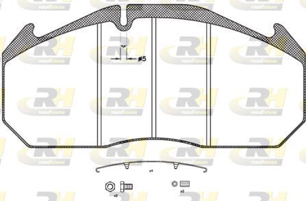 Roadhouse JSX 2506.31 - Bremsbelagsatz, Scheibenbremse alexcarstop-ersatzteile.com