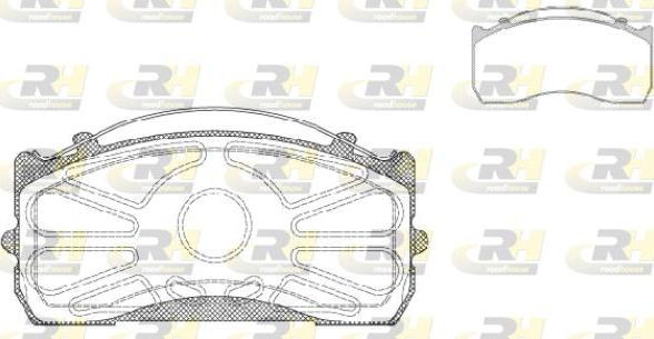 Roadhouse JSX 2815.00 - Bremsbelagsatz, Scheibenbremse alexcarstop-ersatzteile.com