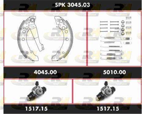 Roadhouse SPK 3045.03 - Bremsbackensatz alexcarstop-ersatzteile.com