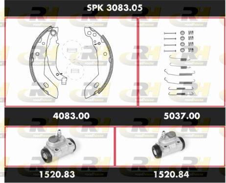 Roadhouse SPK 3083.05 - Bremsbackensatz alexcarstop-ersatzteile.com