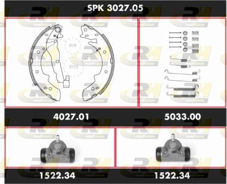 Roadhouse SPK 3027.05 - Bremsbackensatz alexcarstop-ersatzteile.com