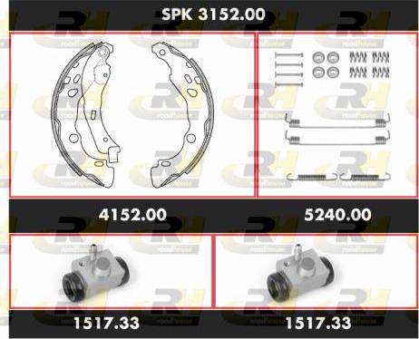 Roadhouse SPK 3152.00 - Bremsbackensatz alexcarstop-ersatzteile.com