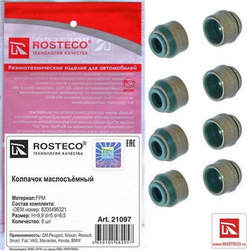 Rosteco 21097 - Dichtring, Ventilschaft alexcarstop-ersatzteile.com