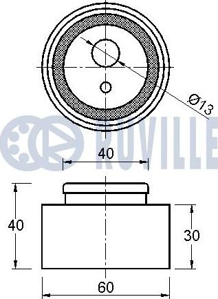 Ruville 540929 - Spannrolle, Zahnriemen alexcarstop-ersatzteile.com