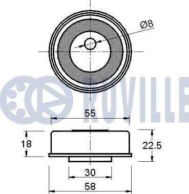 Ruville 540578 - Spannrolle, Zahnriemen alexcarstop-ersatzteile.com