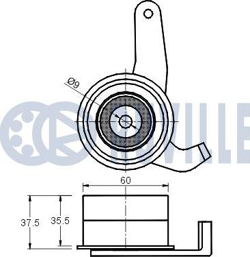 Ruville 540394 - Spannrolle, Zahnriemen alexcarstop-ersatzteile.com