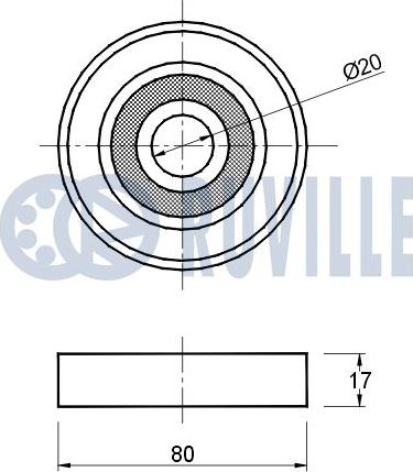 Ruville 540336 - Umlenk / Führungsrolle, Keilrippenriemen alexcarstop-ersatzteile.com