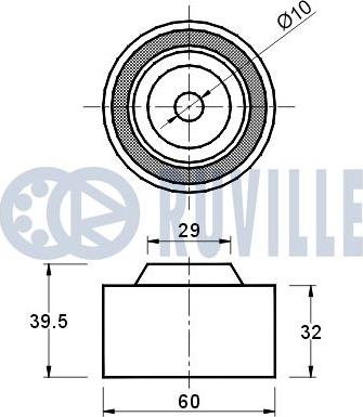 Ruville 540377 - Umlenk / Führungsrolle, Zahnriemen alexcarstop-ersatzteile.com