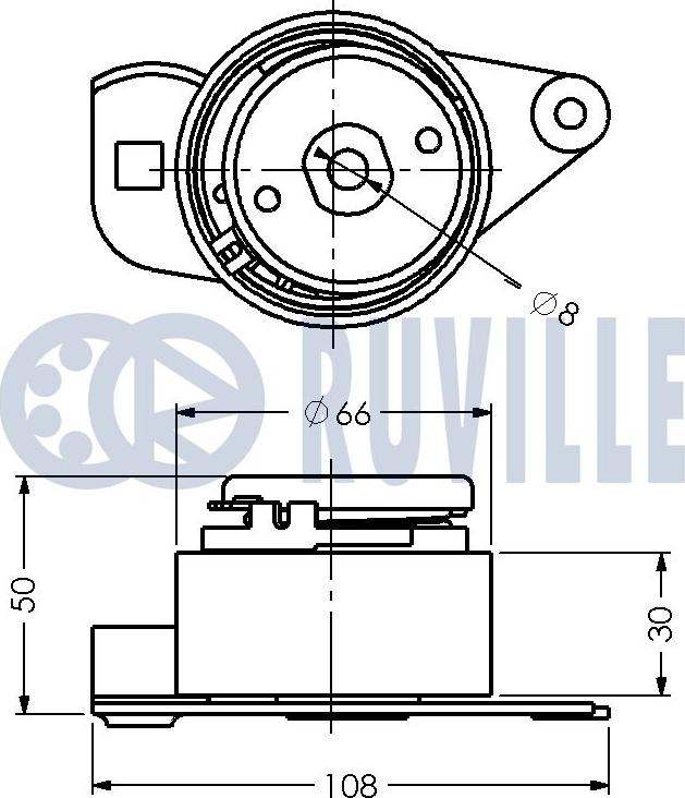 Ruville 540769 - Spannrolle, Zahnriemen alexcarstop-ersatzteile.com