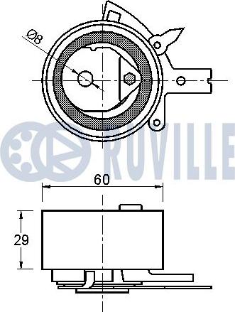 Ruville 541990 - Spannrolle, Zahnriemen alexcarstop-ersatzteile.com