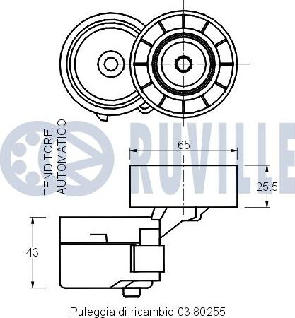 Ruville 541326 - Riemenspanner, Keilrippenriemen alexcarstop-ersatzteile.com