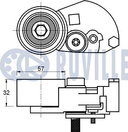 Ruville 541245 - Spannrolle, Zahnriemen alexcarstop-ersatzteile.com