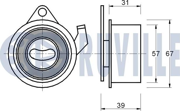 Ruville 541212 - Spannrolle, Zahnriemen alexcarstop-ersatzteile.com